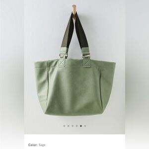 Free People sage Green Ventura vegan Tote Bag